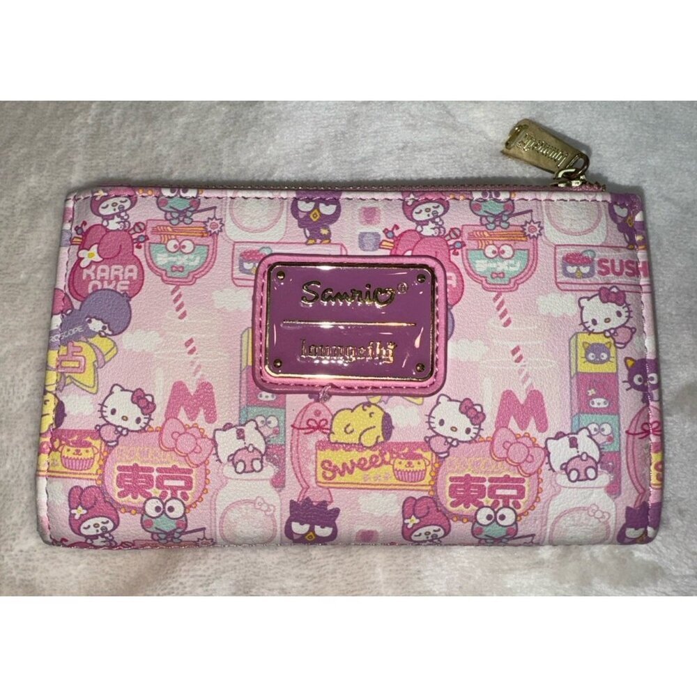 LOUNGEFLY Sanrio Hello Kitty And Friends Kawaii Faux Leather Wallet